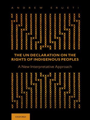 cover image of The UN Declaration on the Rights of Indigenous Peoples